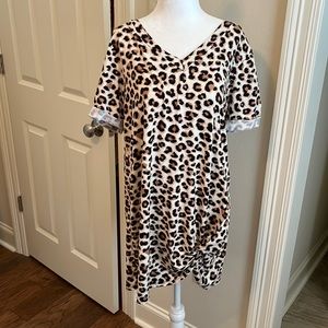 Animal print dress